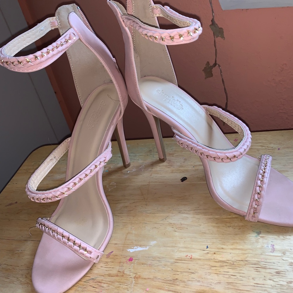 Pink & Gold Heels